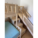 Etagenbett 120x200 mit Treppe und seitlicher Rutsche